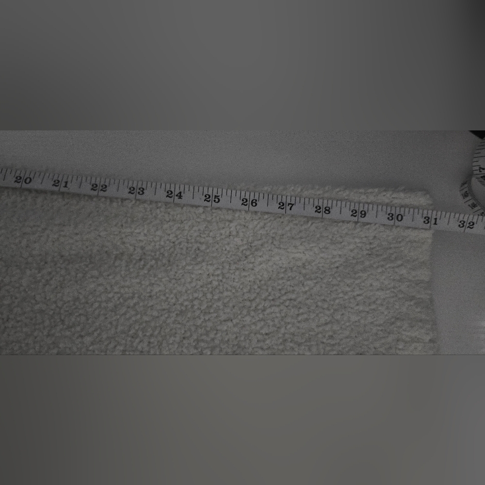 Skims Cozy Knit Pants White Fuzzy Teddy High Rise Wide Leg - Picture 6 of 7
